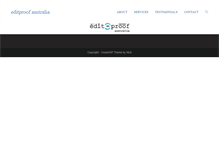 Tablet Screenshot of editproof.com.au